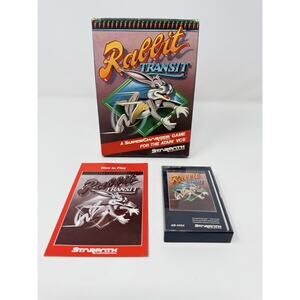 Rabbit Transit Atari 2600 Starpath Supercharger 1983 Complete CIB Tested